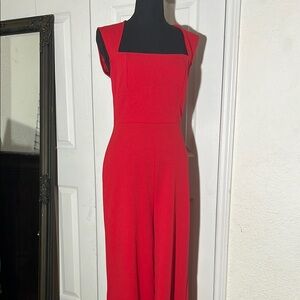 Lulu's Vibrant Red Jumpsuit